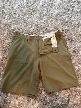 adidas Originals Olive Flat-Front Men's Shorts